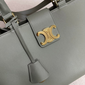 Celine 114963 Medium Appoline Bag In Supple Calfskin Handbag Green - Default Title - View 5