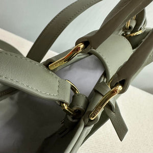 Celine 114963 Medium Appoline Bag In Supple Calfskin Handbag Green - Default Title - View 8