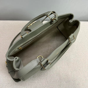 Celine 114963 Medium Appoline Bag In Supple Calfskin Handbag Green - Default Title - View 9