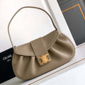 Celine 115633FDU.18BP Medium polly bag in supple calfskin Brown SEPIA - Default Title - View 1