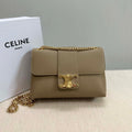 Celine 115853 Medium Celine Victoire Bag In Supple Calfskin Apricot Gold - Default Title - View 1