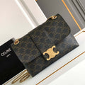 Celine 115853 Medium Celine Victoire Bag In Supple Calfskin Tan Gold - Default Title - View 1