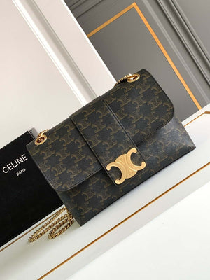 Celine 115853 Medium Celine Victoire Bag In Supple Calfskin Tan Gold - Default Title - View 1