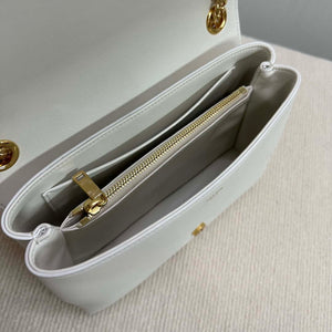 Celine 115853 Medium Celine Victoire Bag In Supple Calfskin White Gold - Default Title - View 8