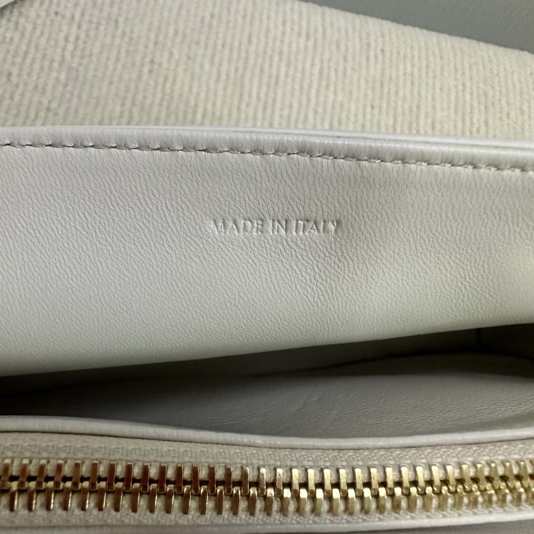 Celine 115853 Medium Celine Victoire Bag In Supple Calfskin White Gold
