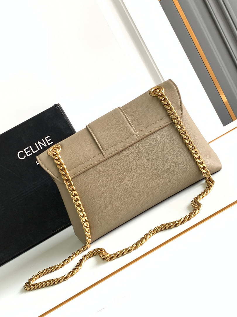 Celine 116593 Teen Celine Victoire Bag In Supple Calfskin Find In Store Apricot