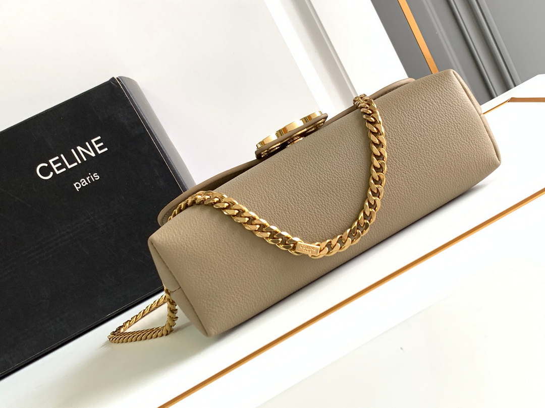 Celine 116593 Teen Celine Victoire Bag In Supple Calfskin Find In Store Apricot