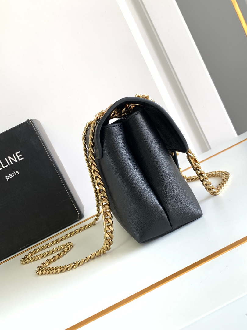 Celine 116593 Teen Celine Victoire Bag In Supple Calfskin Find In Store Black