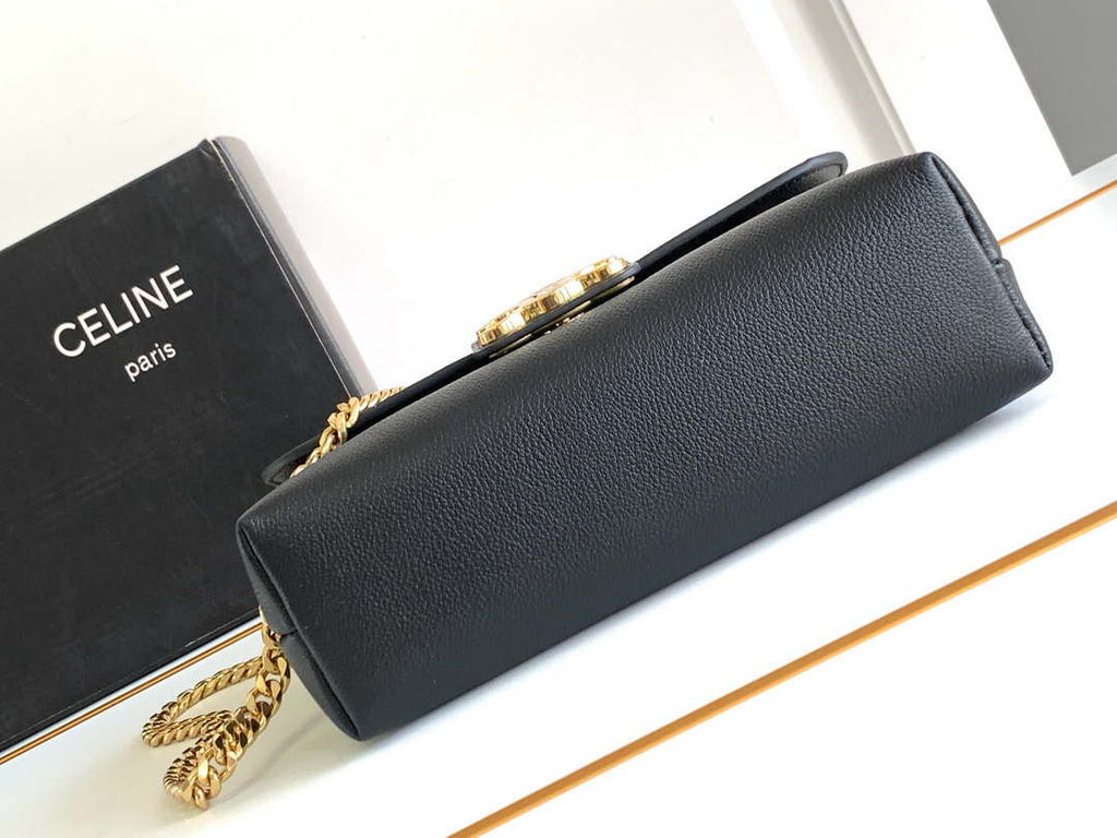 Celine 116593 Teen Celine Victoire Bag In Supple Calfskin Find In Store Black