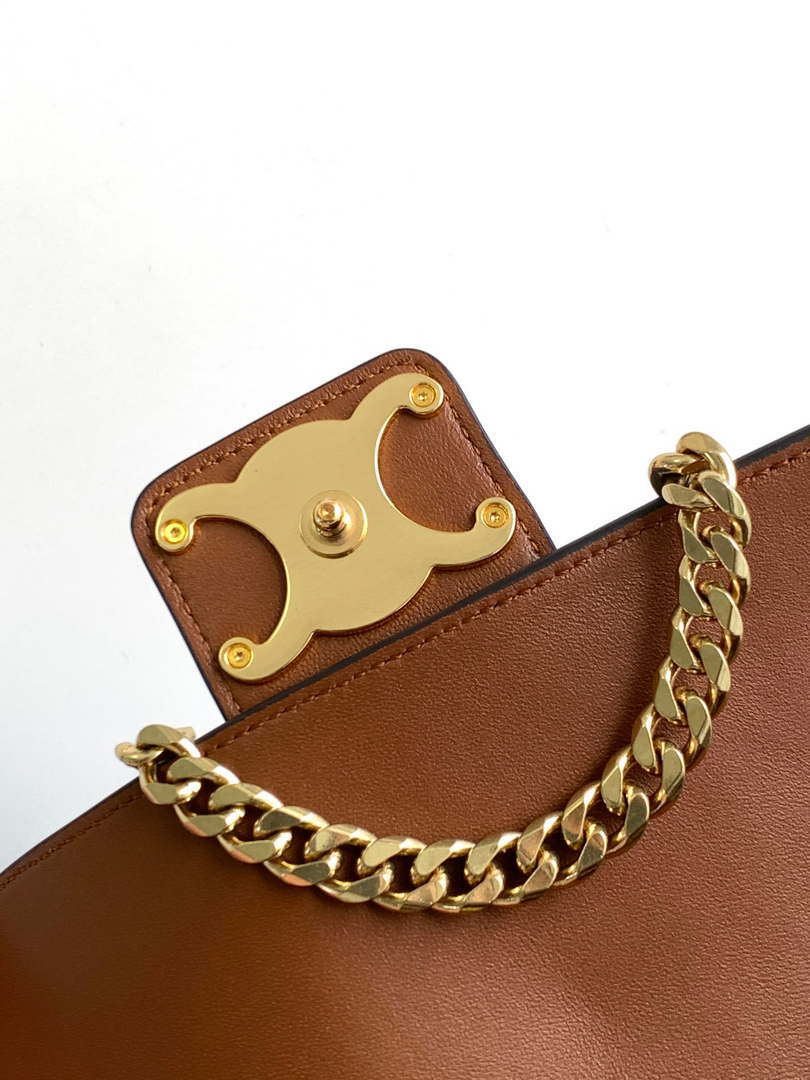 Celine 116593 Teen Celine Victoire Bag In Supple Calfskin Find In Store Tan
