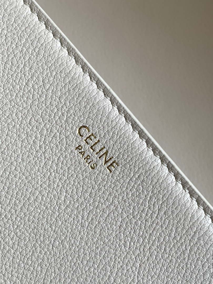 Celine 116593 Teen Celine Victoire Bag In Supple Calfskin Find In Store White