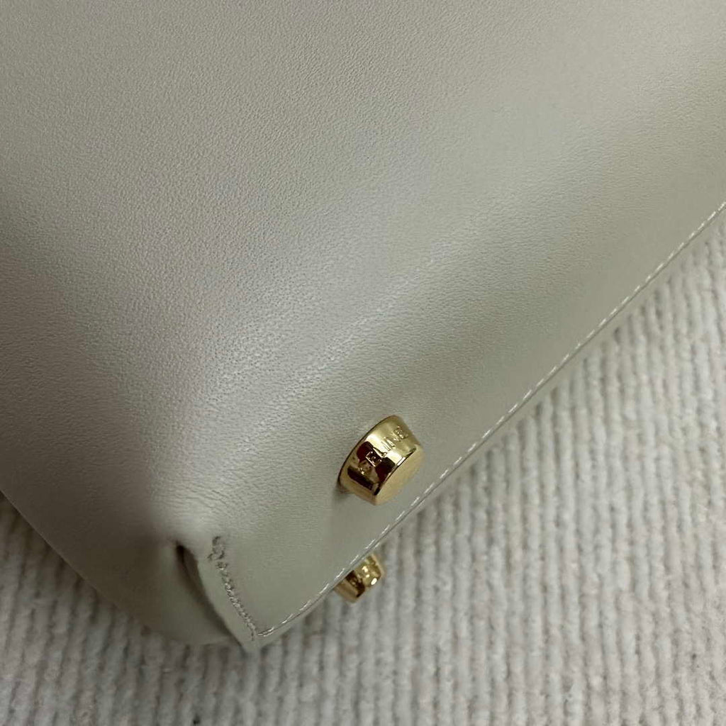 Celine 117523FXK MEDIUM NINO BAG IN SUPPLE GRAINED CALFSKIN Apricot