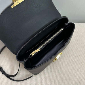 Celine 117523FXK MEDIUM NINO BAG IN SUPPLE GRAINED CALFSKIN Black - Default Title - View 9