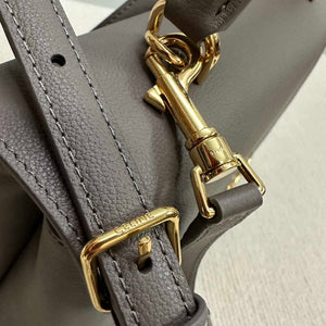 Celine 117523FXK MEDIUM NINO BAG IN SUPPLE GRAINED CALFSKIN Brown Gray - Default Title - View 7
