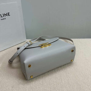 Celine 117523FXK MEDIUM NINO BAG IN SUPPLE GRAINED CALFSKIN Gray - Default Title - View 4
