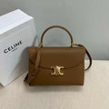 Celine 117523FXK MEDIUM NINO BAG IN SUPPLE GRAINED CALFSKIN Brown
