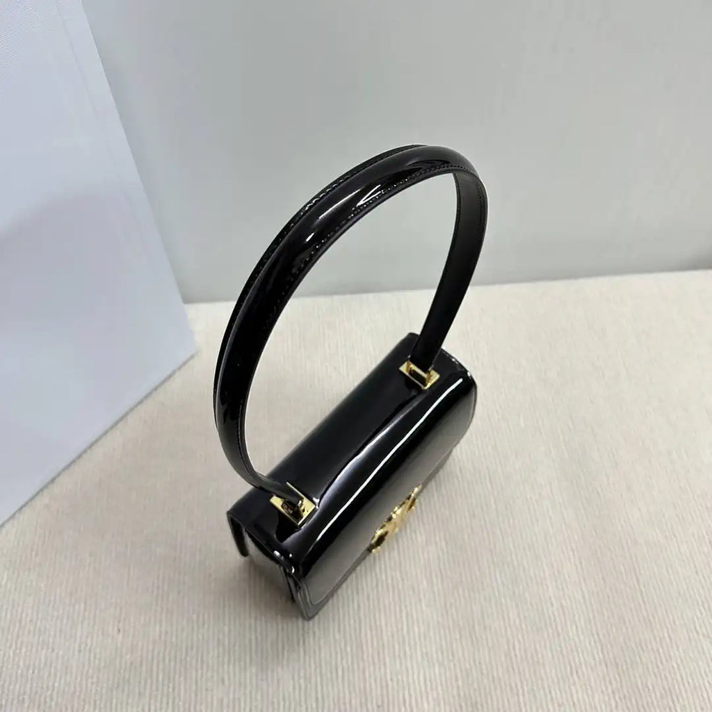Celine 118053 TEEN GARANCE bag in PATENT CALFSKIN Black