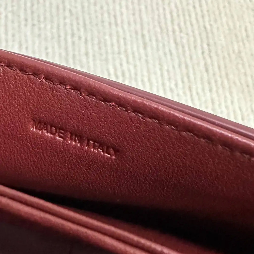 Celine 118053 TEEN GARANCE bag in PATENT CALFSKIN DARK BROWN
