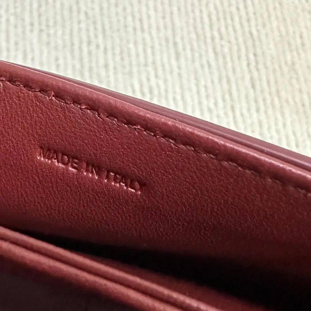 Celine 118053 TEEN GARANCE bag in PATENT CALFSKIN DARK BROWN