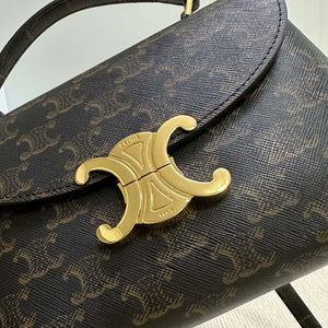 Celine 118113FRH TEEN Nino Bag in Triomphe Canvas Tan - Default Title - View 4
