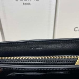 Celine 118113FRH TEEN Nino Bag in Triomphe Canvas Black Patent leather - Default Title - View 10