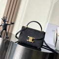 Celine 118113FRH TEEN NINO BAG IN Denim Black Canvas