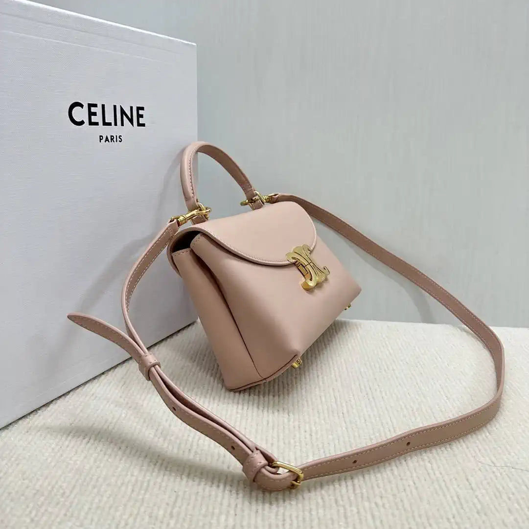 Celine 118113FRH TEEN Nino Bag in SUPPLE Smoth CALFSKIN Pink