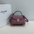 Celine 118113FRH TEEN Nino Bag in SUPPLE Smoth CALFSKIN Wine Red
