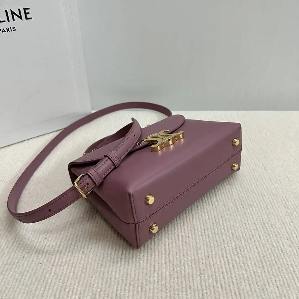 Celine 118113FRH TEEN Nino Bag in SUPPLE Smoth CALFSKIN Wine Red