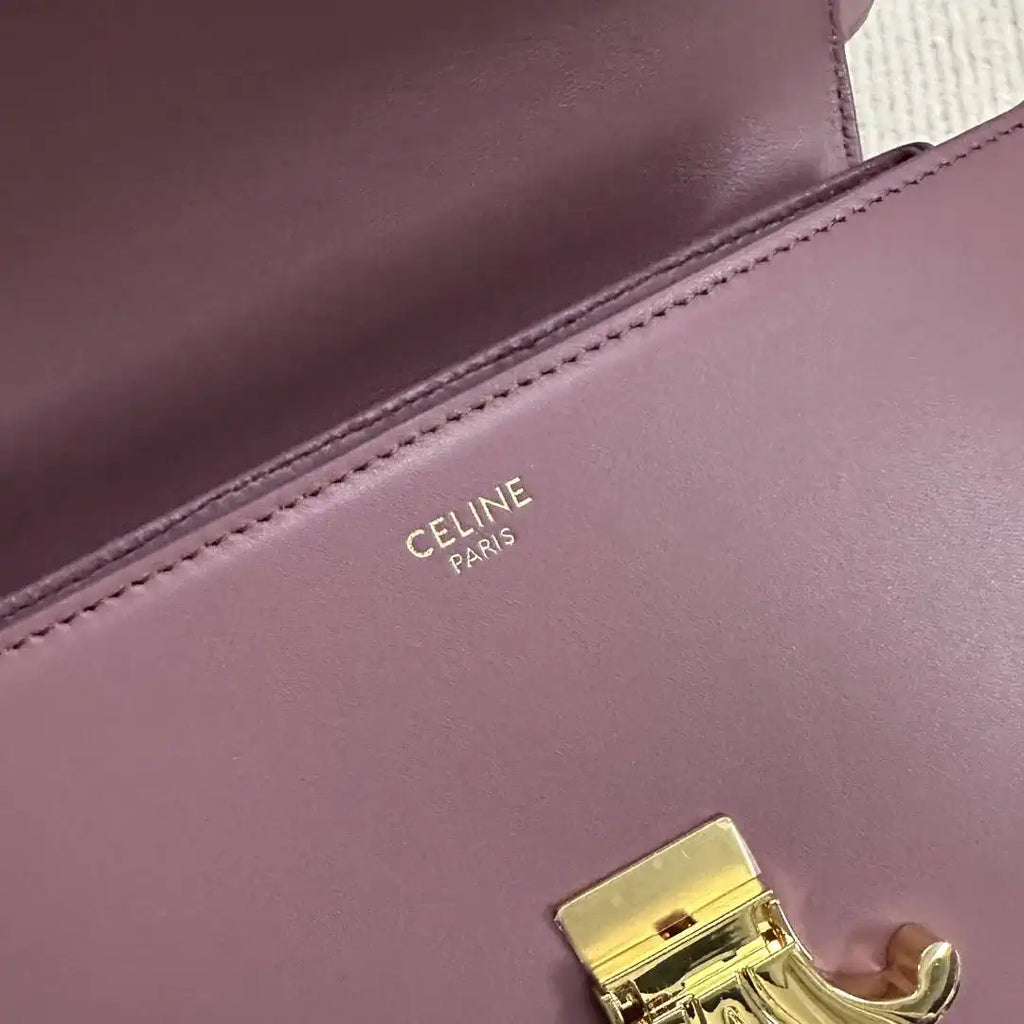 Celine 118113FRH TEEN Nino Bag in SUPPLE Smoth CALFSKIN Wine Red