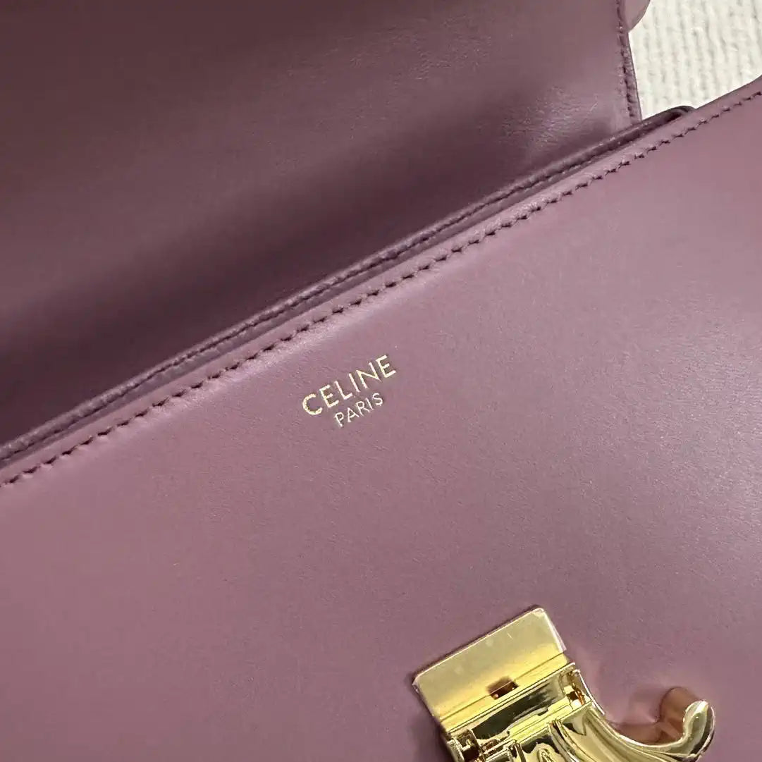 Celine 118113FRH TEEN Nino Bag in SUPPLE Smoth CALFSKIN Wine Red