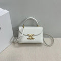 Celine 118113FRH TEEN Nino Bag in SUPPLE Smoth CALFSKIN White