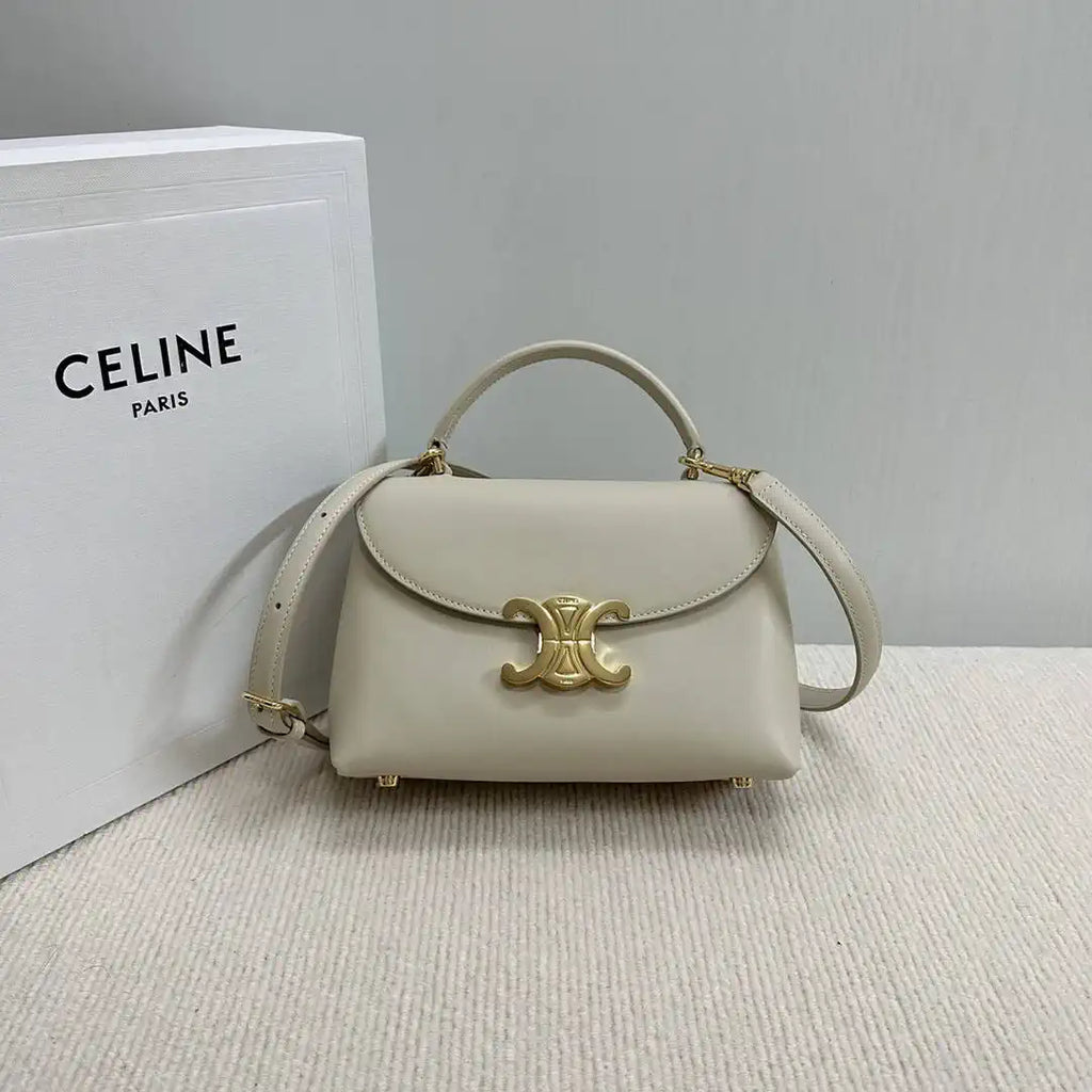 Celine 118113FRH TEEN Nino Bag in SUPPLE Smoth CALFSKIN Beige