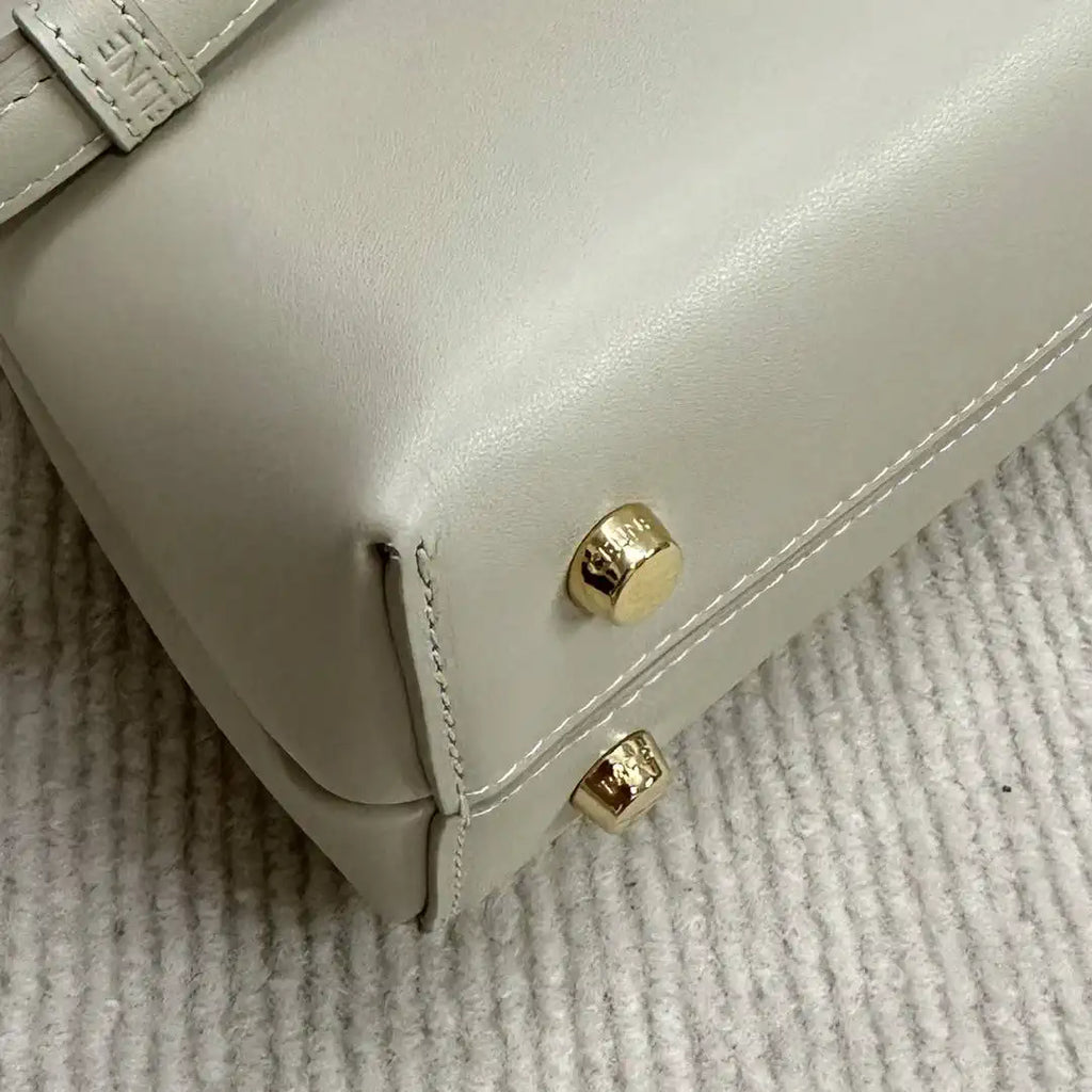 Celine 118113FRH TEEN Nino Bag in SUPPLE Smoth CALFSKIN Beige