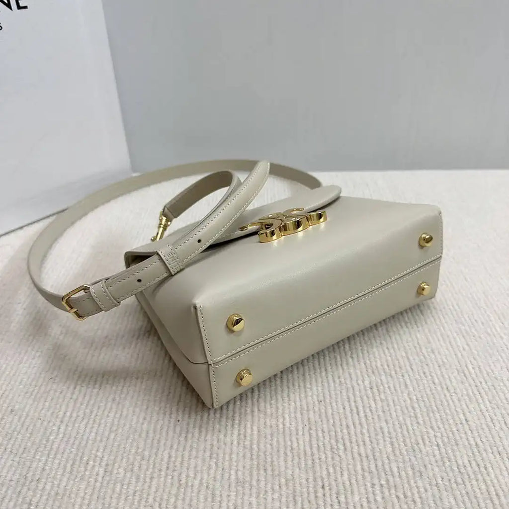 Celine 118113FRH TEEN Nino Bag in SUPPLE Smoth CALFSKIN Beige