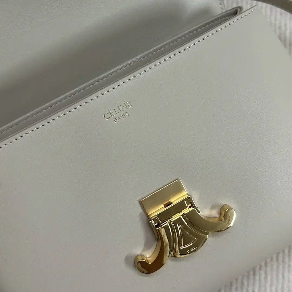 Celine 118113FRH TEEN Nino Bag in SUPPLE Smoth CALFSKIN Beige