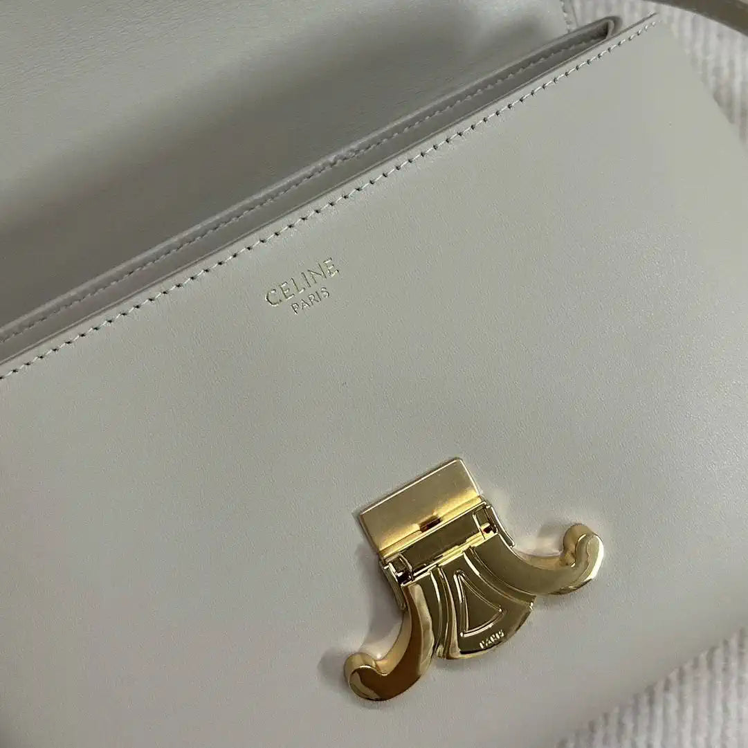 Celine 118113FRH TEEN Nino Bag in SUPPLE Smoth CALFSKIN Beige