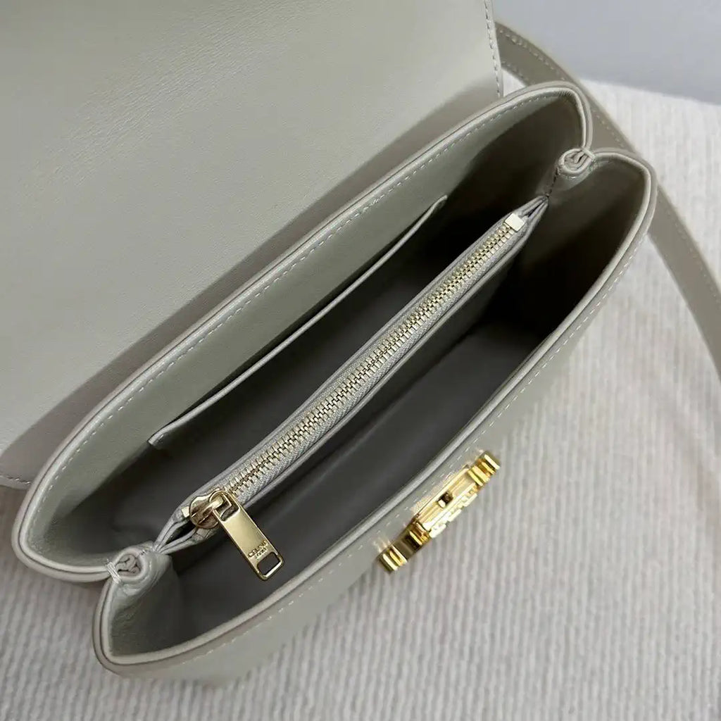 Celine 118113FRH TEEN Nino Bag in SUPPLE Smoth CALFSKIN Beige