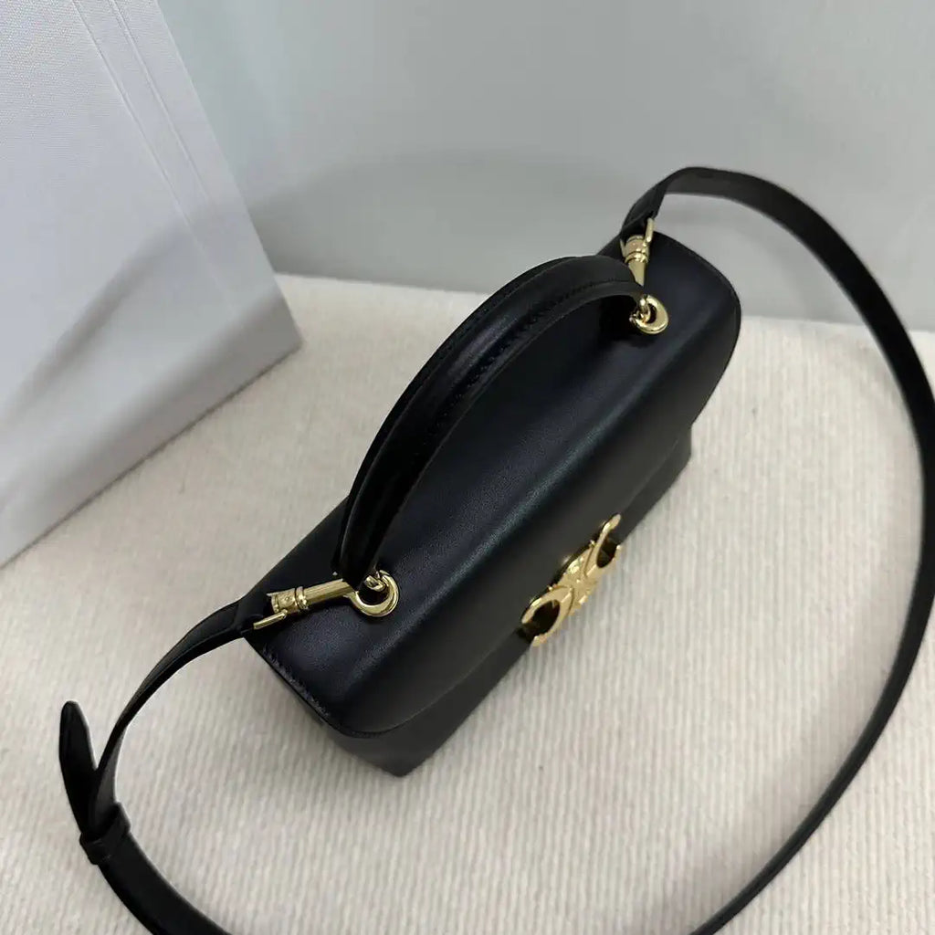 Celine 118113FRH TEEN Nino Bag in SUPPLE Smoth CALFSKIN Black