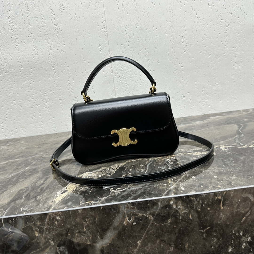 Celine 119533BF4 Teen Celine Lola in Shiny Calfskin black