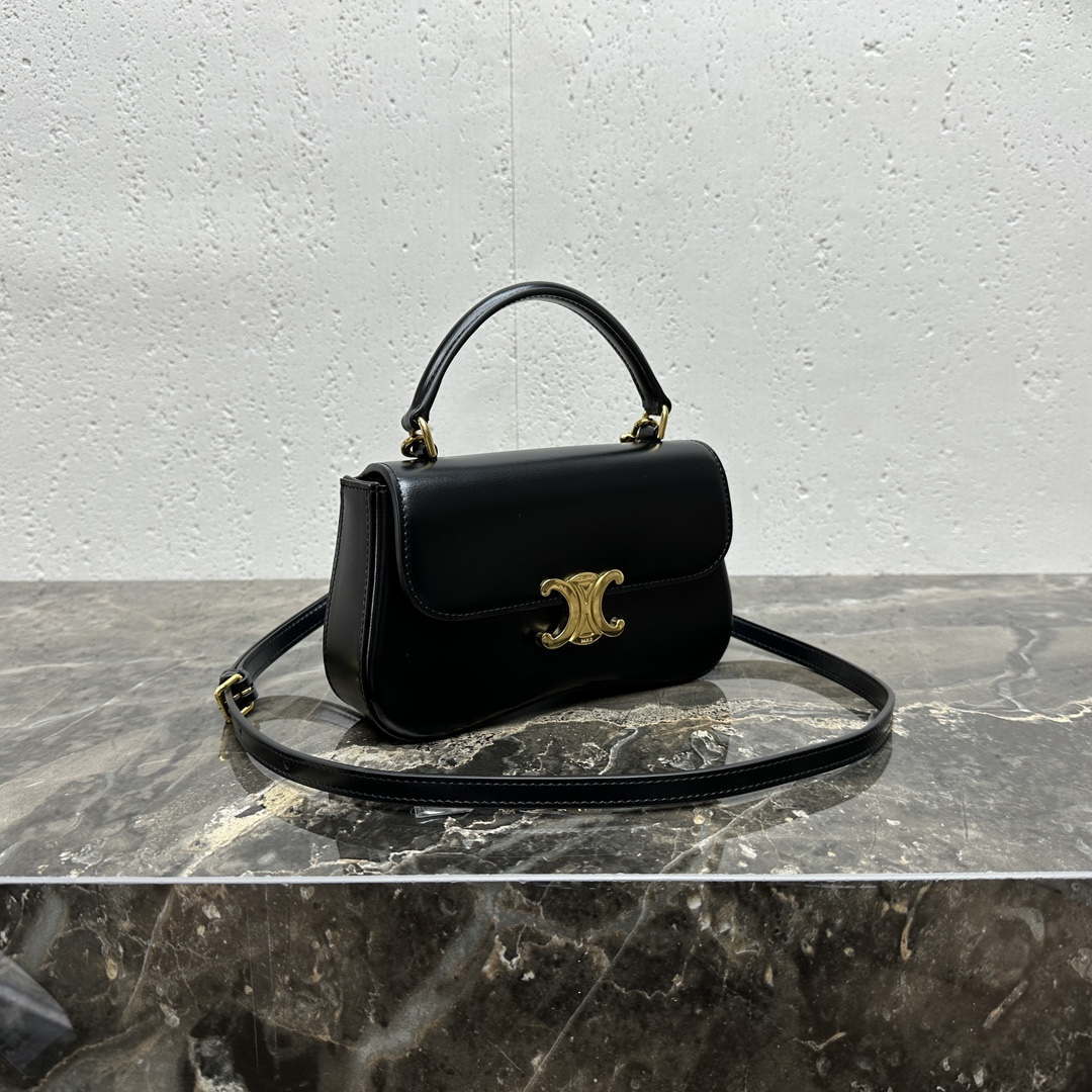 Celine 119533BF4 Teen Celine Lola in Shiny Calfskin black