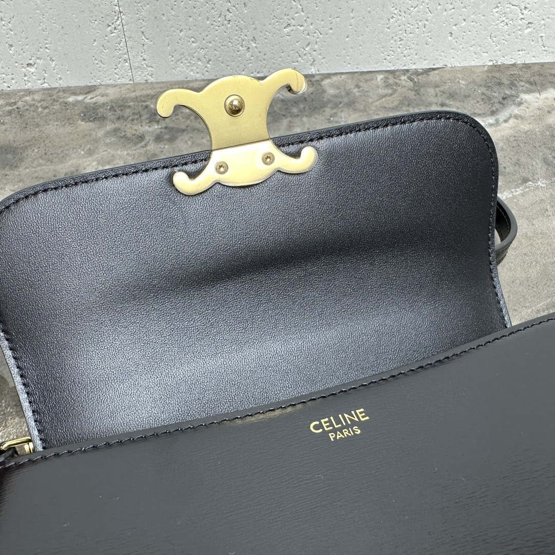 Celine 119533BF4 Teen Celine Lola in Shiny Calfskin black