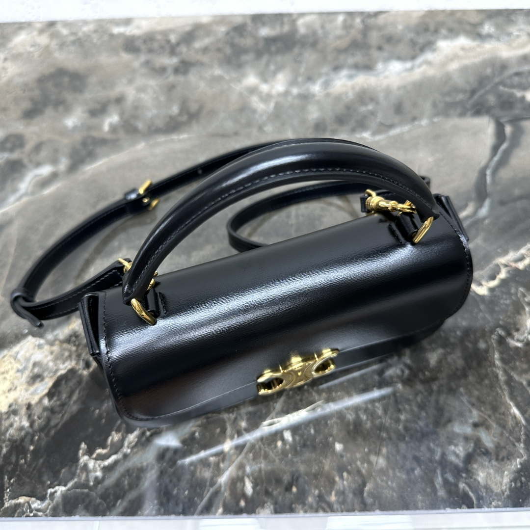 Celine 119533BF4 Teen Celine Lola in Shiny Calfskin black