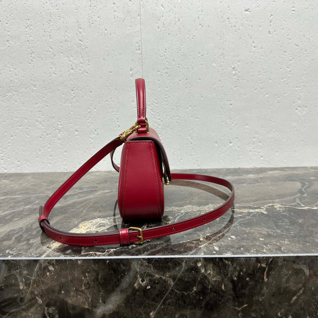 Celine 119533BF4 Teen Celine Lola in Shiny Calfskin Red