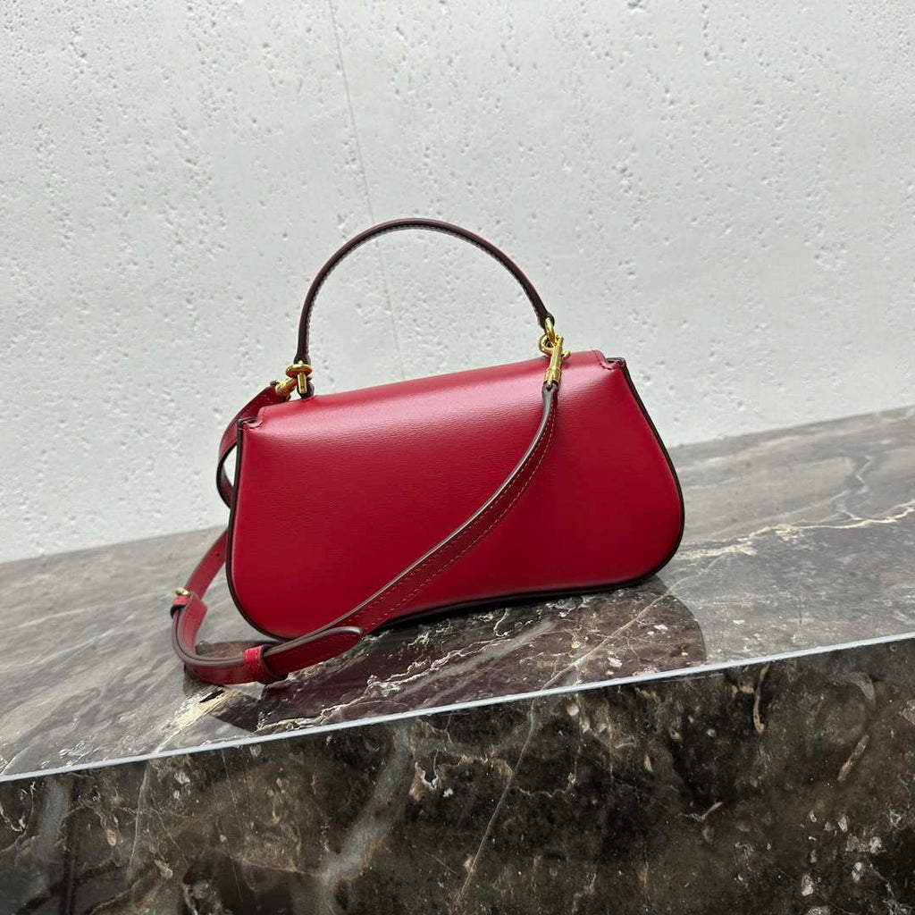 Celine 119533BF4 Teen Celine Lola in Shiny Calfskin Red