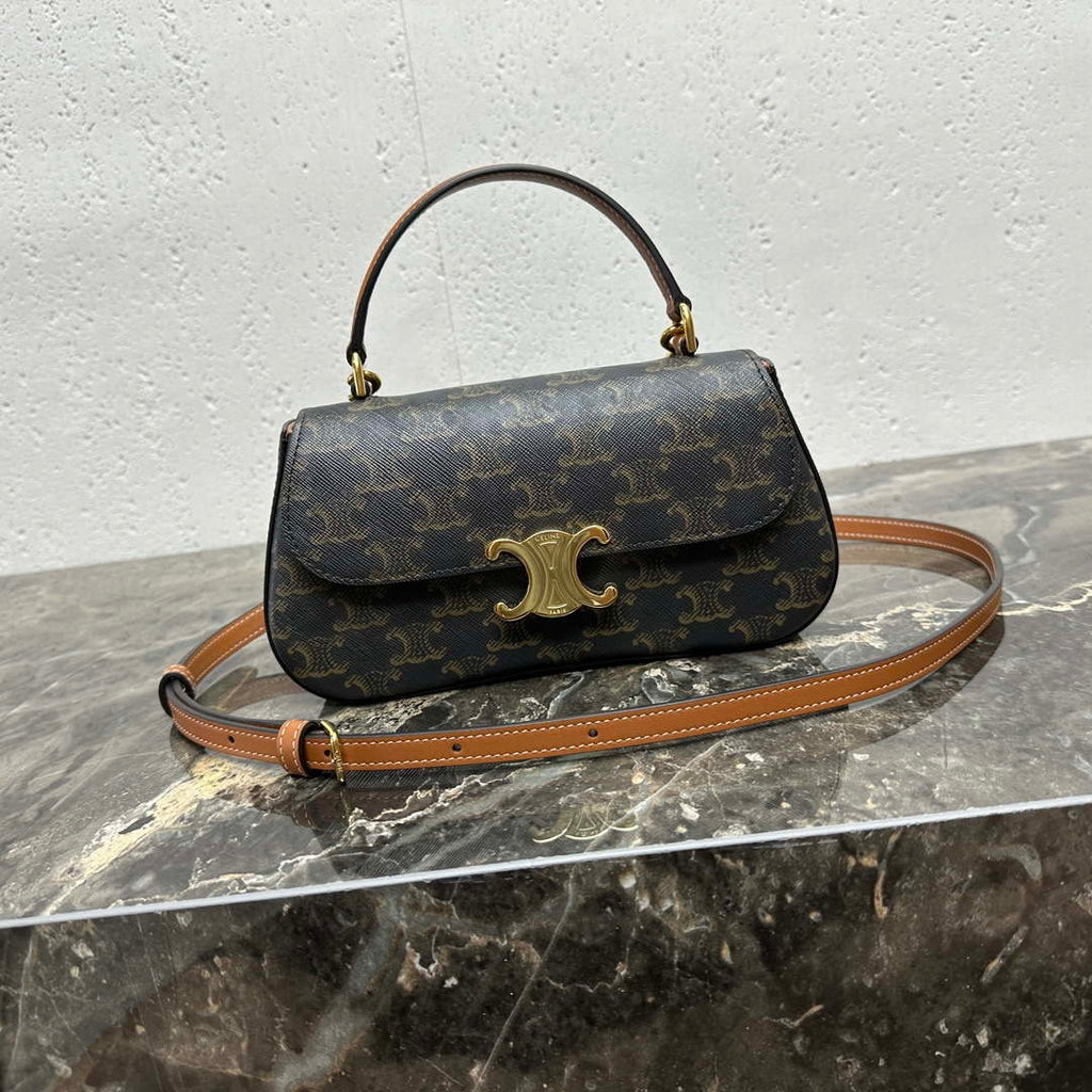 Celine 119533BF4 Teen Celine Lola in Triomphe Canvas