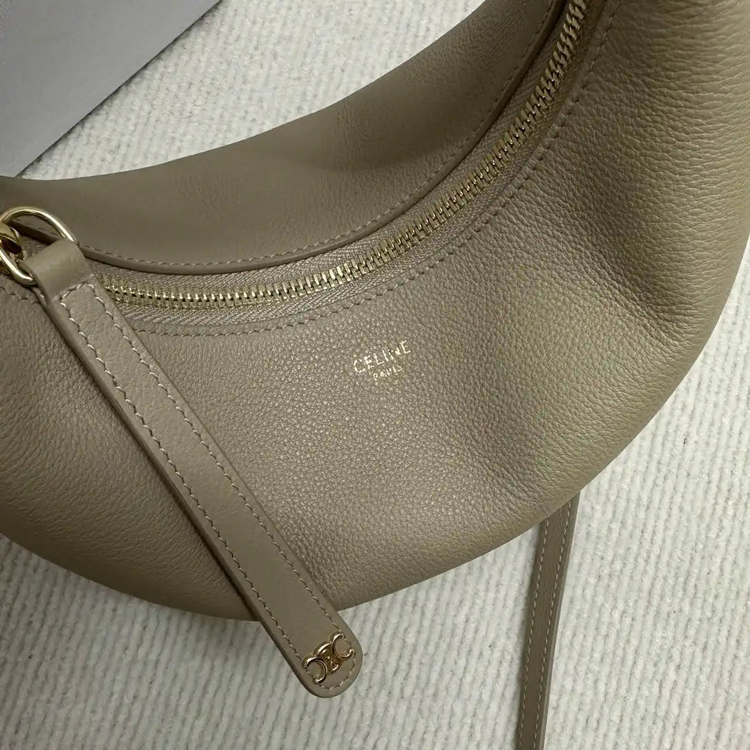 Celine 120723 Teen Celine Lulu IN Grained calfskin Apricot