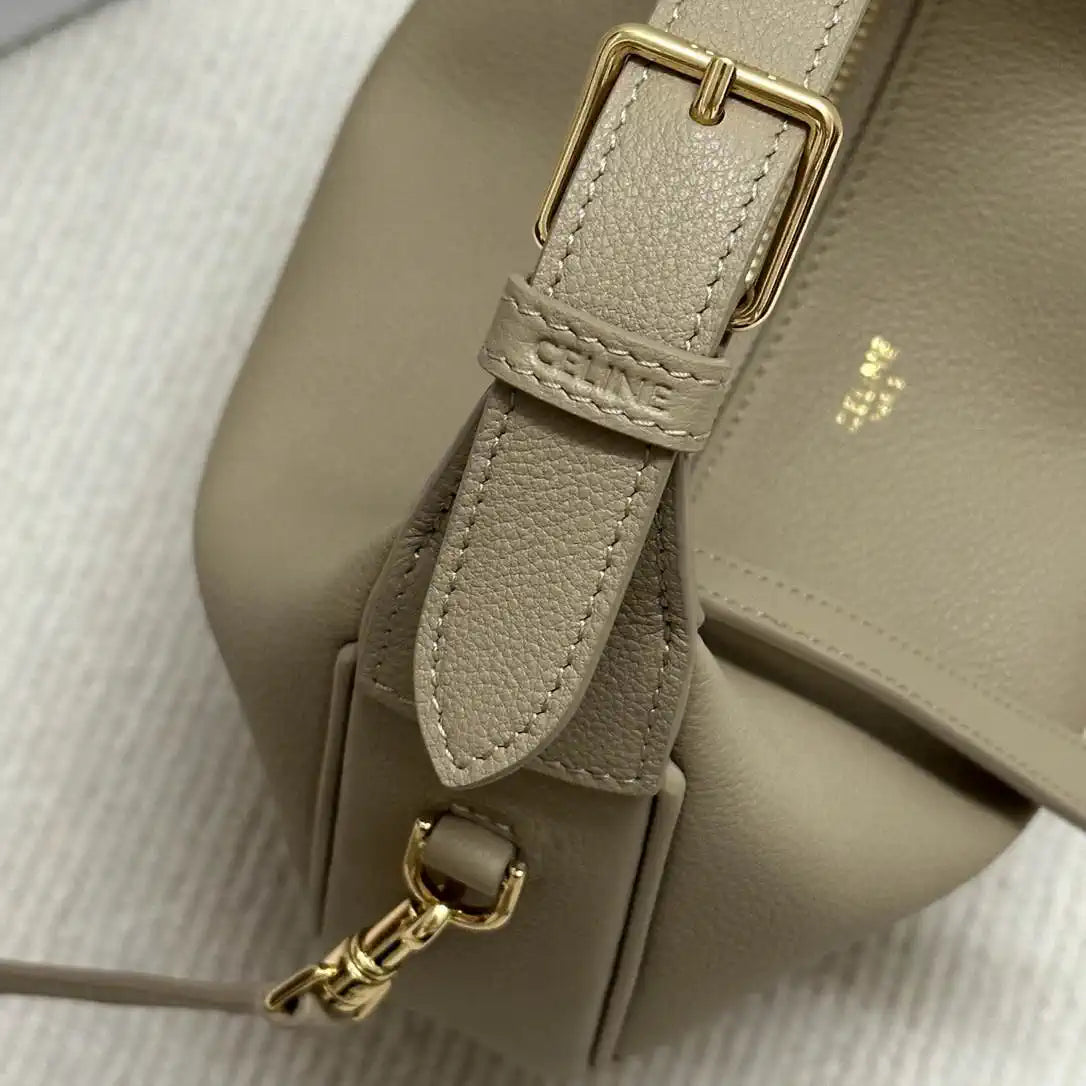 Celine 120723 Teen Celine Lulu IN Grained calfskin Apricot