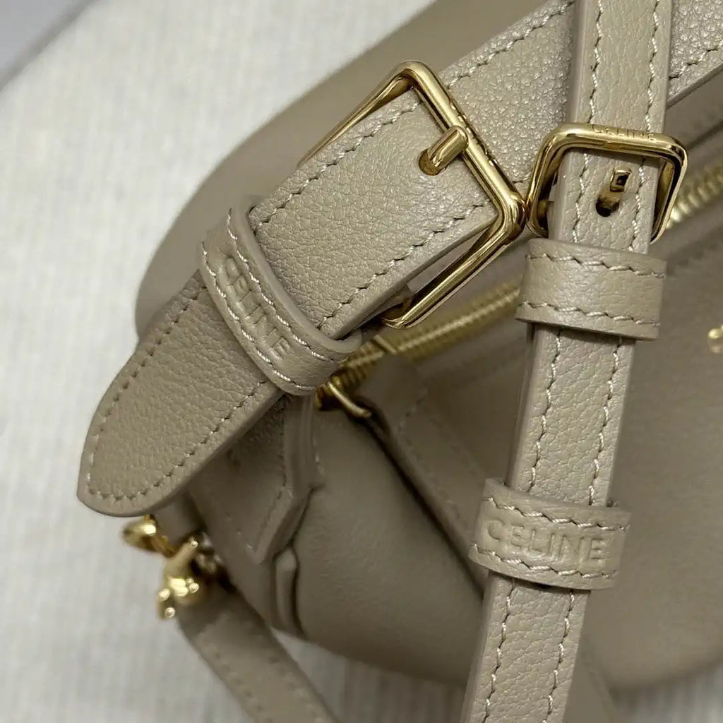 Celine 120723 Teen Celine Lulu IN Grained calfskin Apricot