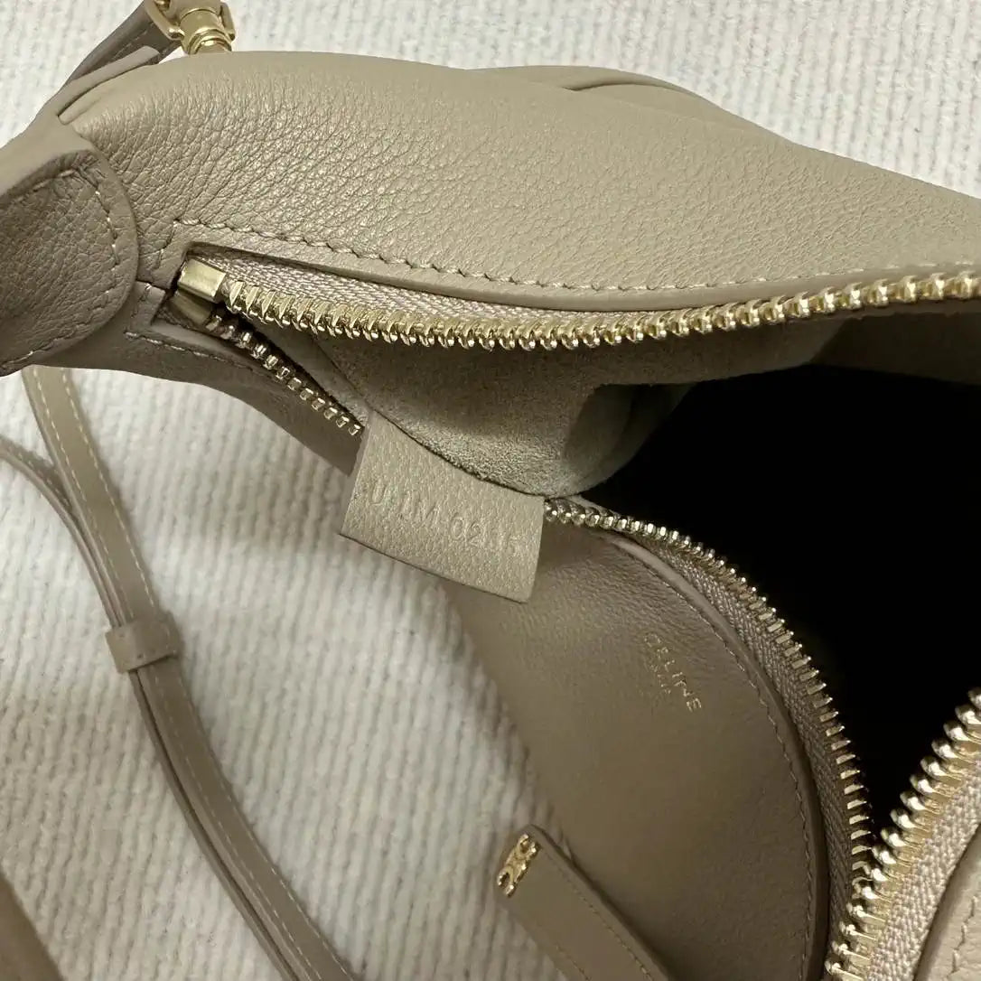 Celine 120723 Teen Celine Lulu IN Grained calfskin Apricot